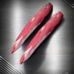 Zartes Lammfilet aus Neuseeland auf feinem Hintergrund