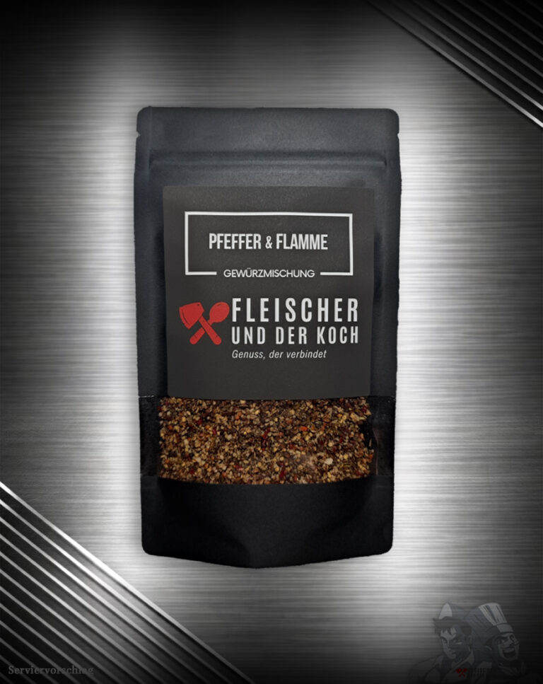 FuK Pfeffer & Flamme Steakpfeffer - Grill- und Steak Gewürzmischung von Fleischer und der Koch