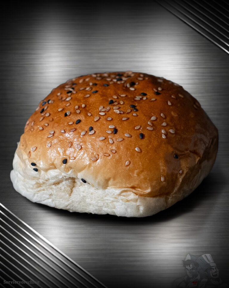 Vegane Burger Buns BEKABUNS® glutenfrei mit Sesam dekoriert