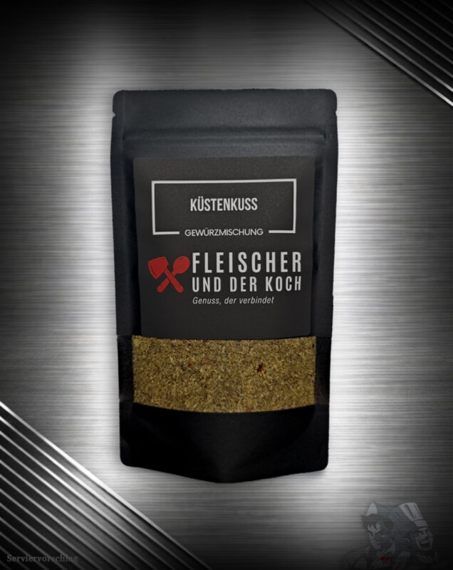 Küstenkuss – Fisch & Meeresfrüchte Gewürzmischung in einer Schale, für Meeresfrüchte und Fisch wie Lachs und Garnelen.