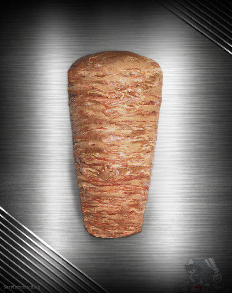 Kalbs Döner Spieß aus regionalem Kalbfleisch, handgeschichtet und fein nach Berliner Art gewürzt
