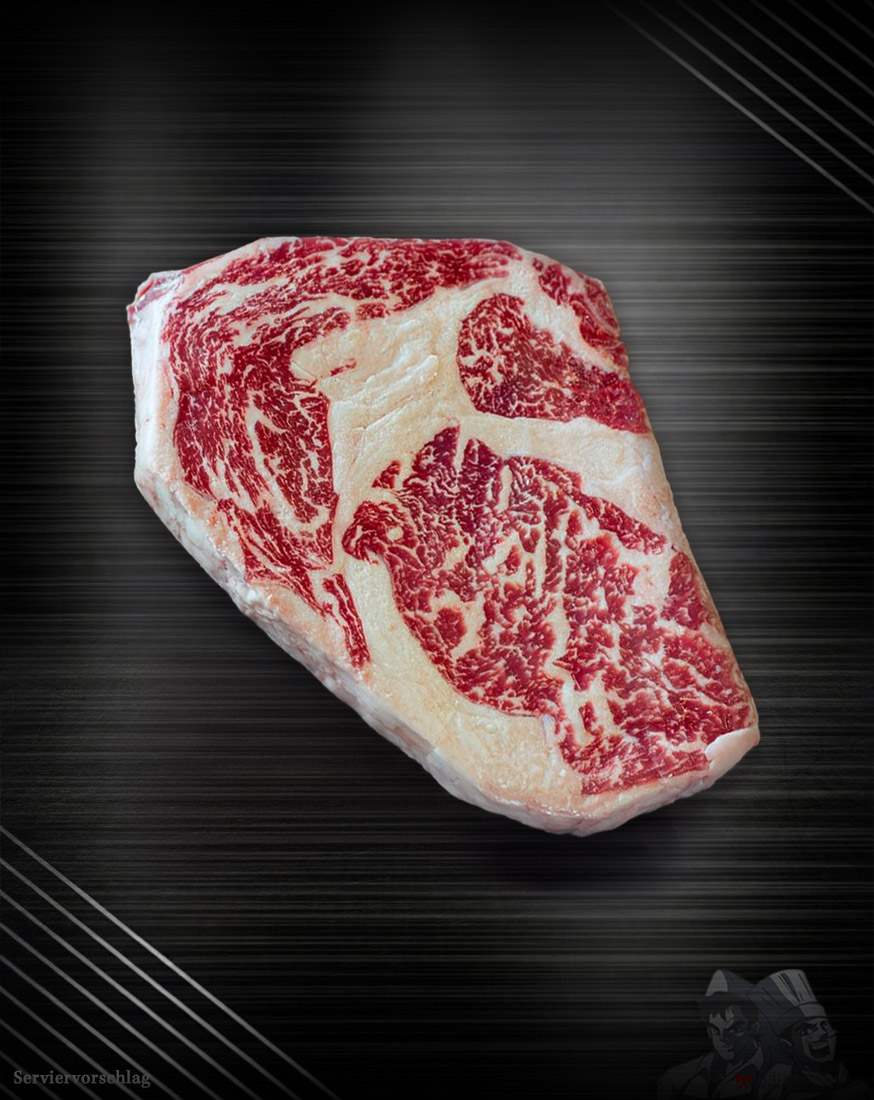 Australisches Wagyu Rib-Eye Steak Wagyu Rib-Eye Steak aus Australien, perfekt gegrillt