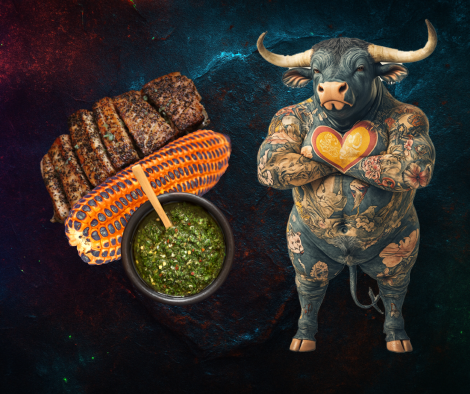 Argentinisches Hüftsteak mit Chimichurri und gegrilltem Mais von Fleischer und der Koch