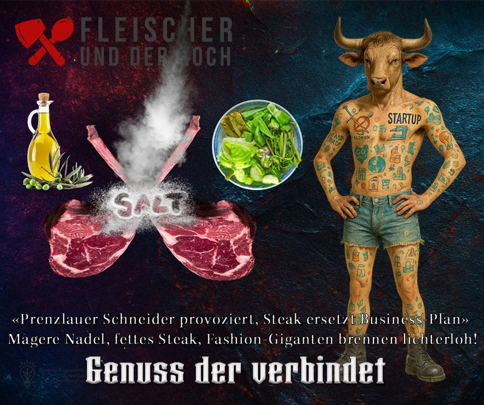 Saftiges Tomahawk Steak Helden Steak mit Potato Dippers und Dip