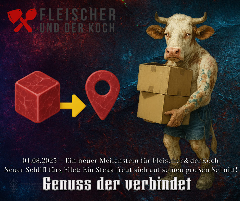 Dutzende Umzugskartons vor neuem 5 000 m² Firmengebäude Fleischer und der Koch.