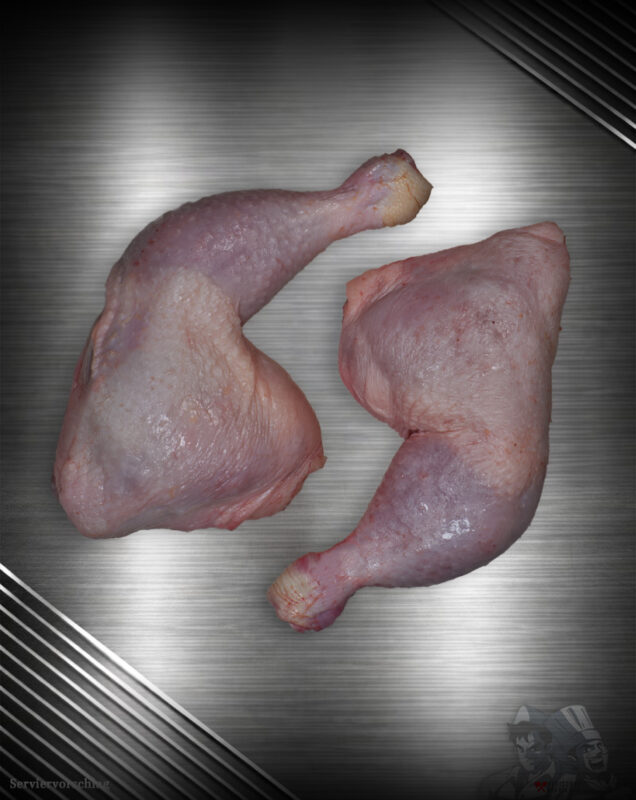 Prignitzer Hähnchenkeule aus Deutschland mit Haut und Knochen