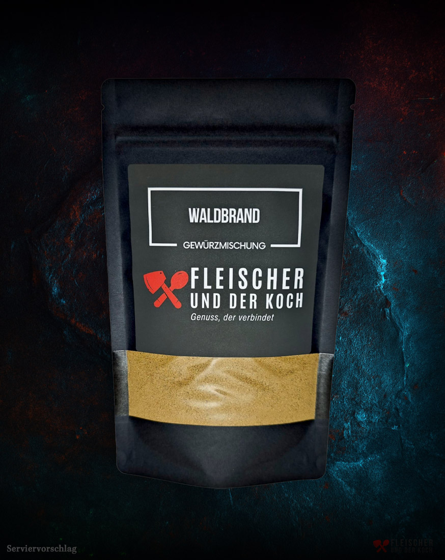 FuK Waldbrand – Wildgewürz FuK Waldbrand Wildgewürz mit Wacholder, Rosmarin, Oregano und Pfeffer
