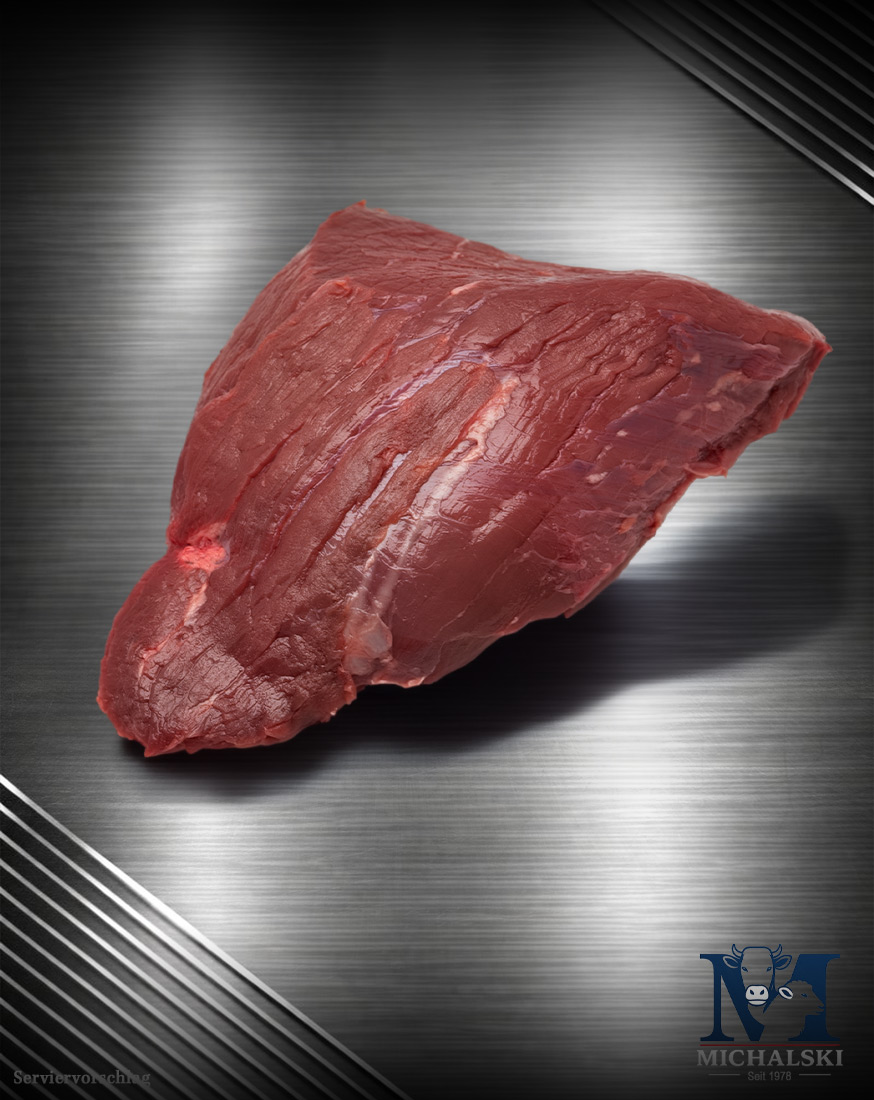 Michalski-Hüftsteak-von-der-deutschen-Weidefärse Michalski Hüftsteak von der deutschen Weidefärse, mageres Rinderhüftsteak in Rohqualität