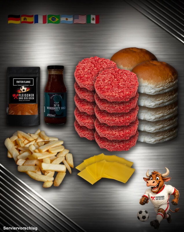 Halbzeit Burger Bundle | Charolais Burger, BBQ Sauce & Burger Buns