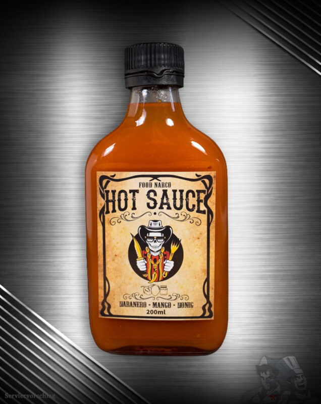 Food Narco Habanero Mango Hot Sauce mit Habanero, Mango und Honig